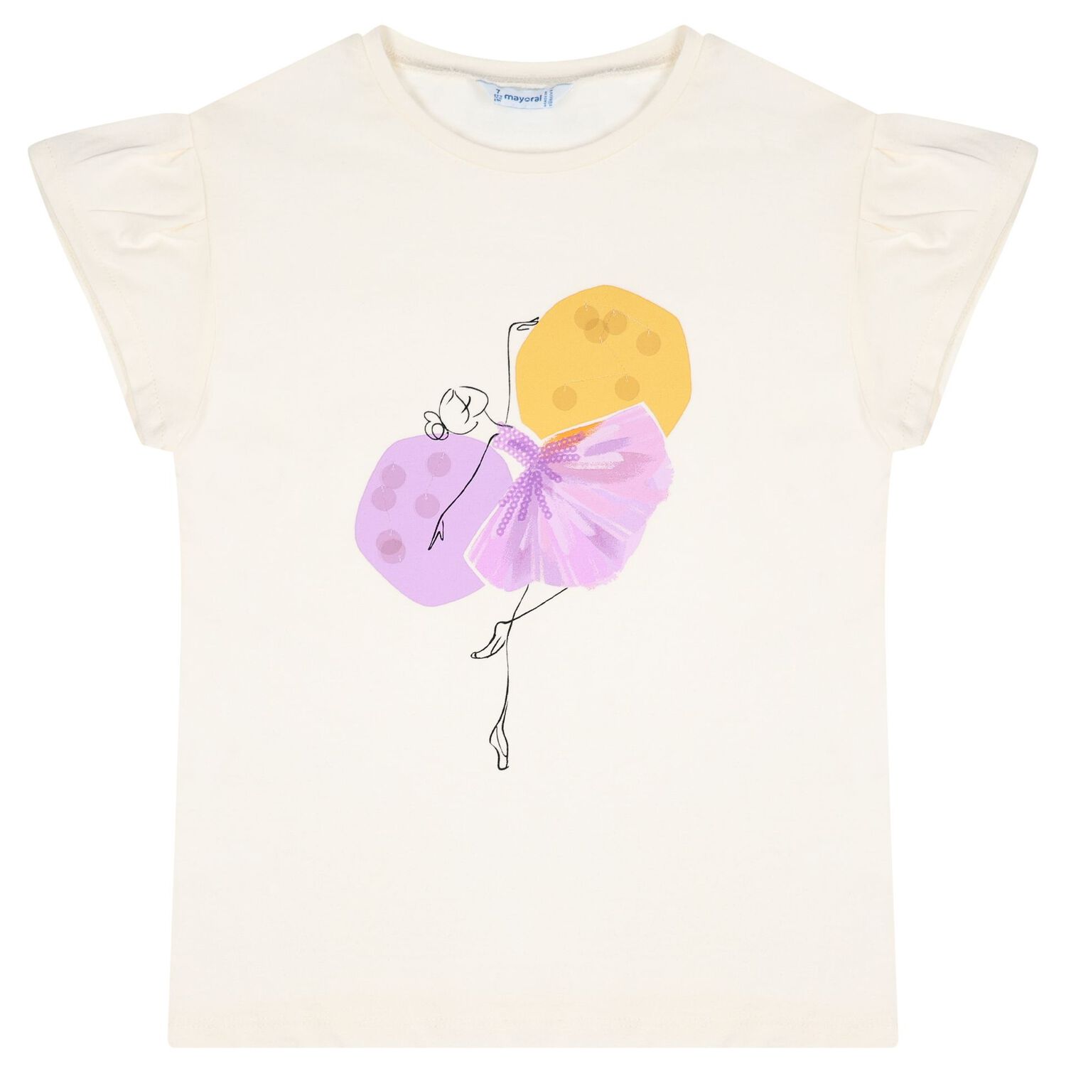 Girls Ivory & Lilac Leggings Set, 2, hi-res