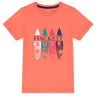 Boys Orange Logo T-Shirt, 2, hi-res