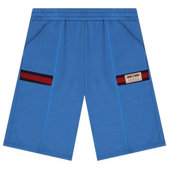 Boys Blue Logo Shorts