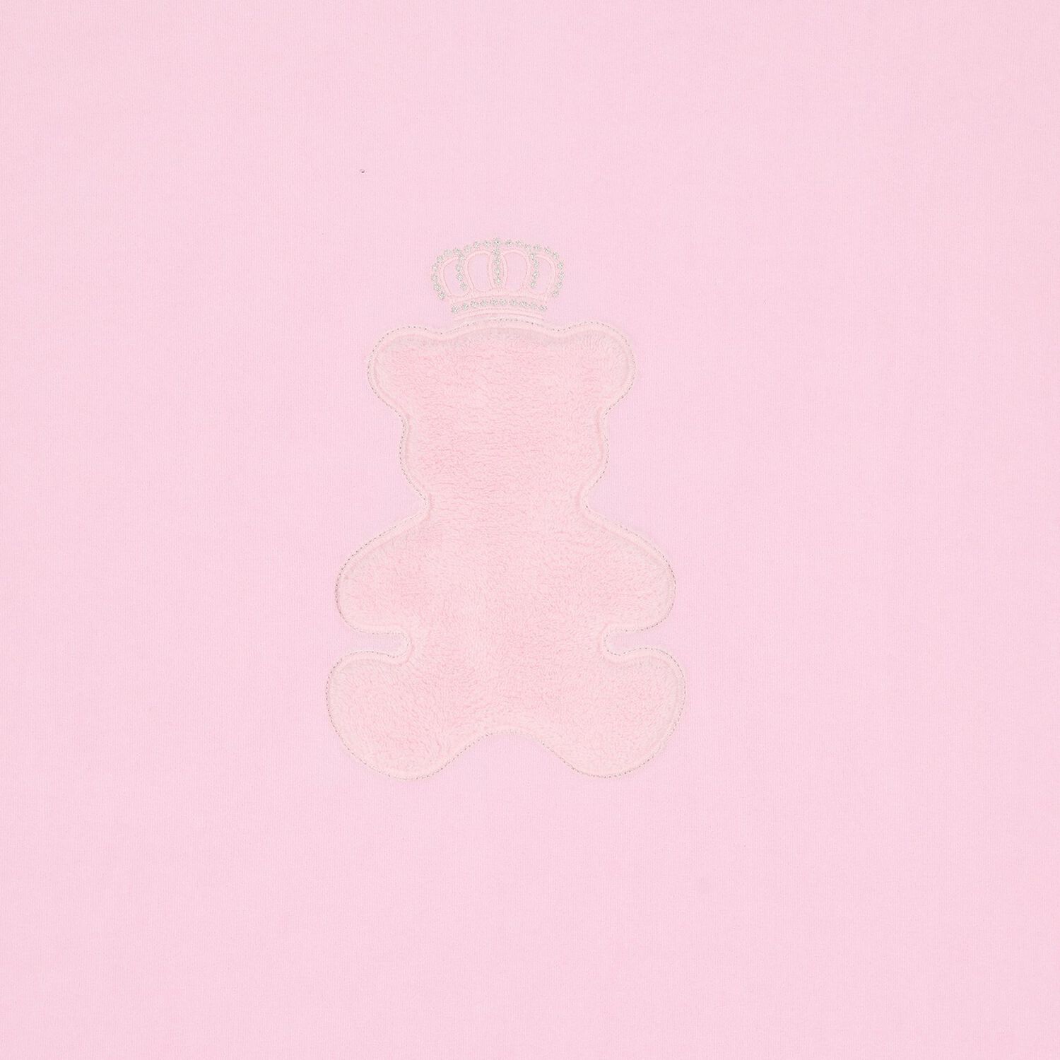 Baby Girls Pink Teddy Bear Blanket, 1, hi-res
