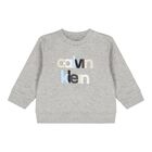 Baby Boys Grey Logo Tracksuit, 1, hi-res