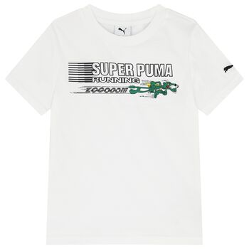 Boys White Logo T-Shirt