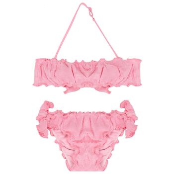 Girls Pink Logo Bikini