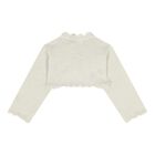 Baby Girls Ivory Knitted Cardigan, 3, hi-res