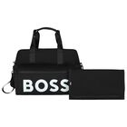 Black Logo Baby Changing Bag, 1, hi-res