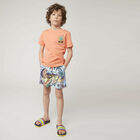 Boys Navy & Red Logo Sliders, 1, hi-res