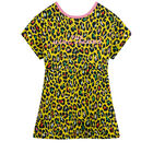 Girls Yellow Cheetah Logo Dress, 1, hi-res