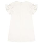 Girls Ivory Bag Logo Dress, 1, hi-res