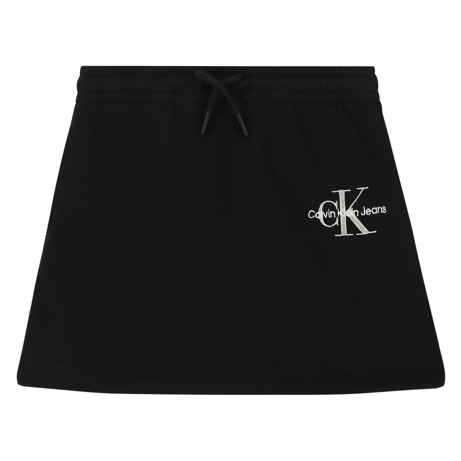 Girls Black Logo Skirt, 1, hi-res