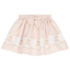 Girls Ivory & Beige Fairy Tale Castle Skirt Set , 2, hi-res