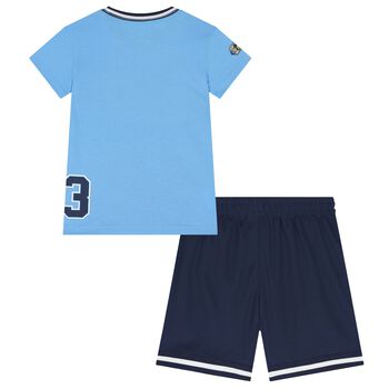 Boys Blue & Navy Jordan Logo Shorts Set