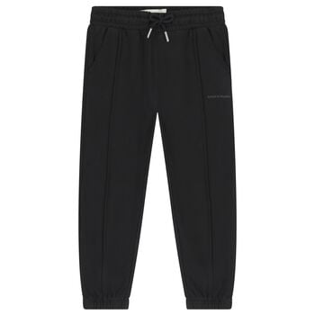 Boys Black Logo Joggers