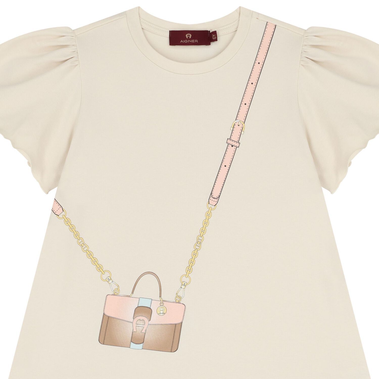 Girls Beige Crossbody Bag Dress, 1, hi-res