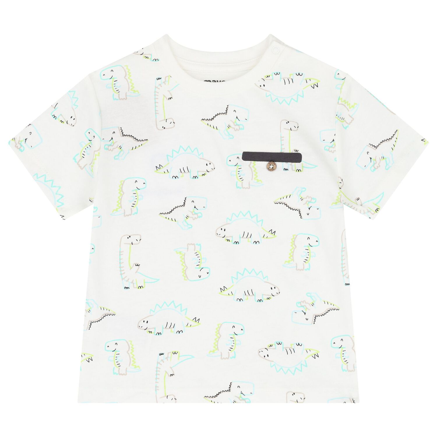 Younger Boys Ivory, Aqua & Grey Shorts Set, 4, hi-res