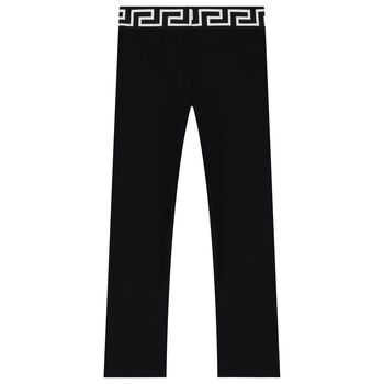 Girls Black Medussa Leggings