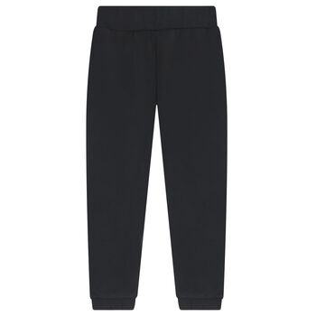 Girls Black Logo Joggers