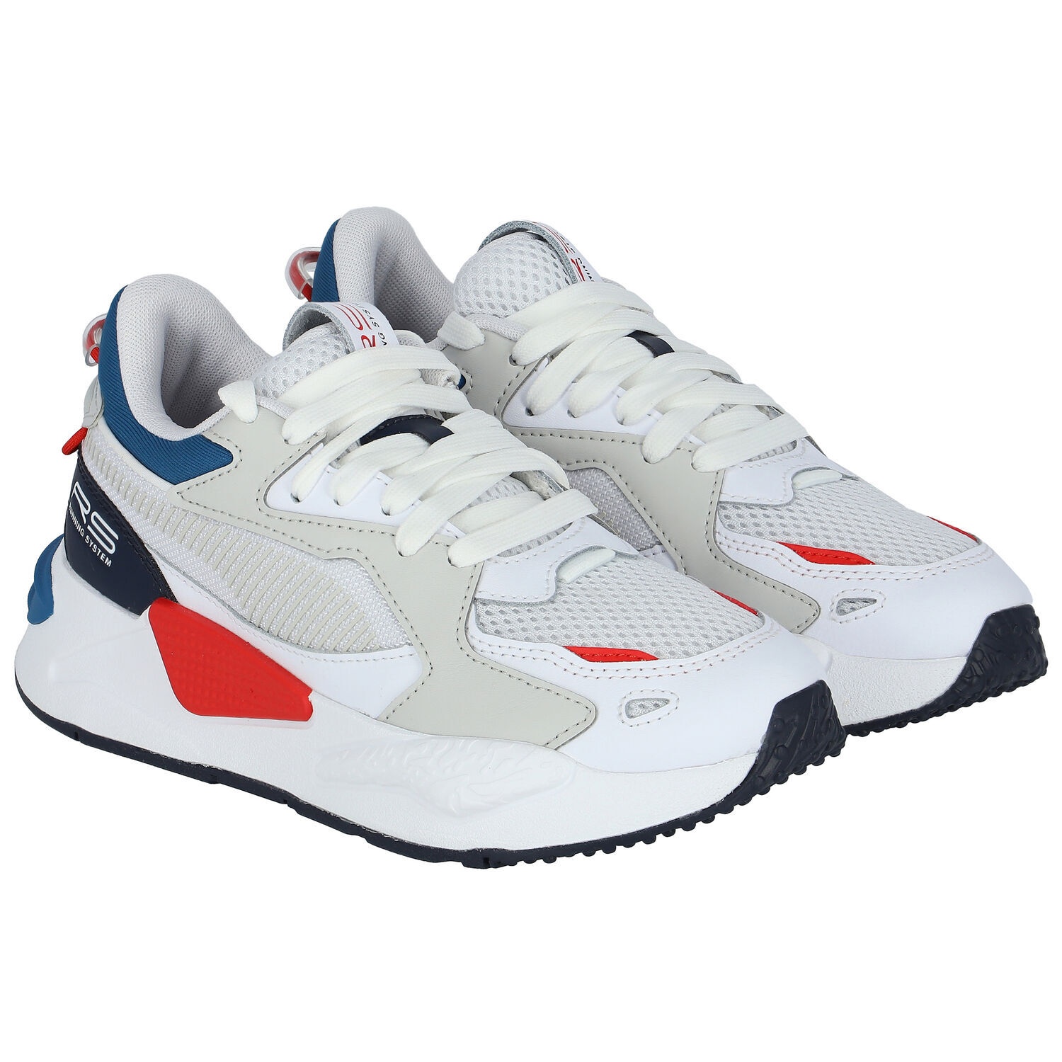 White, Red & Blue RS-Z Core Jr Trainers, 1, hi-res