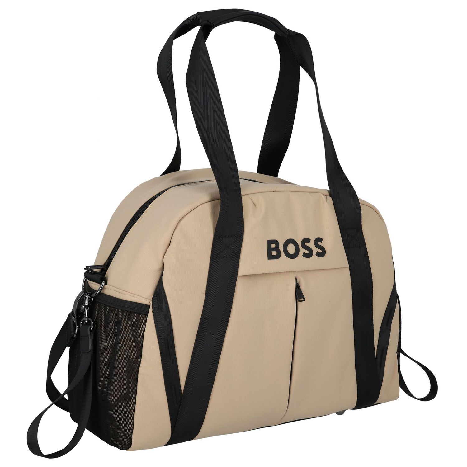 Beige Logo Baby Changing Bag, 1, hi-res