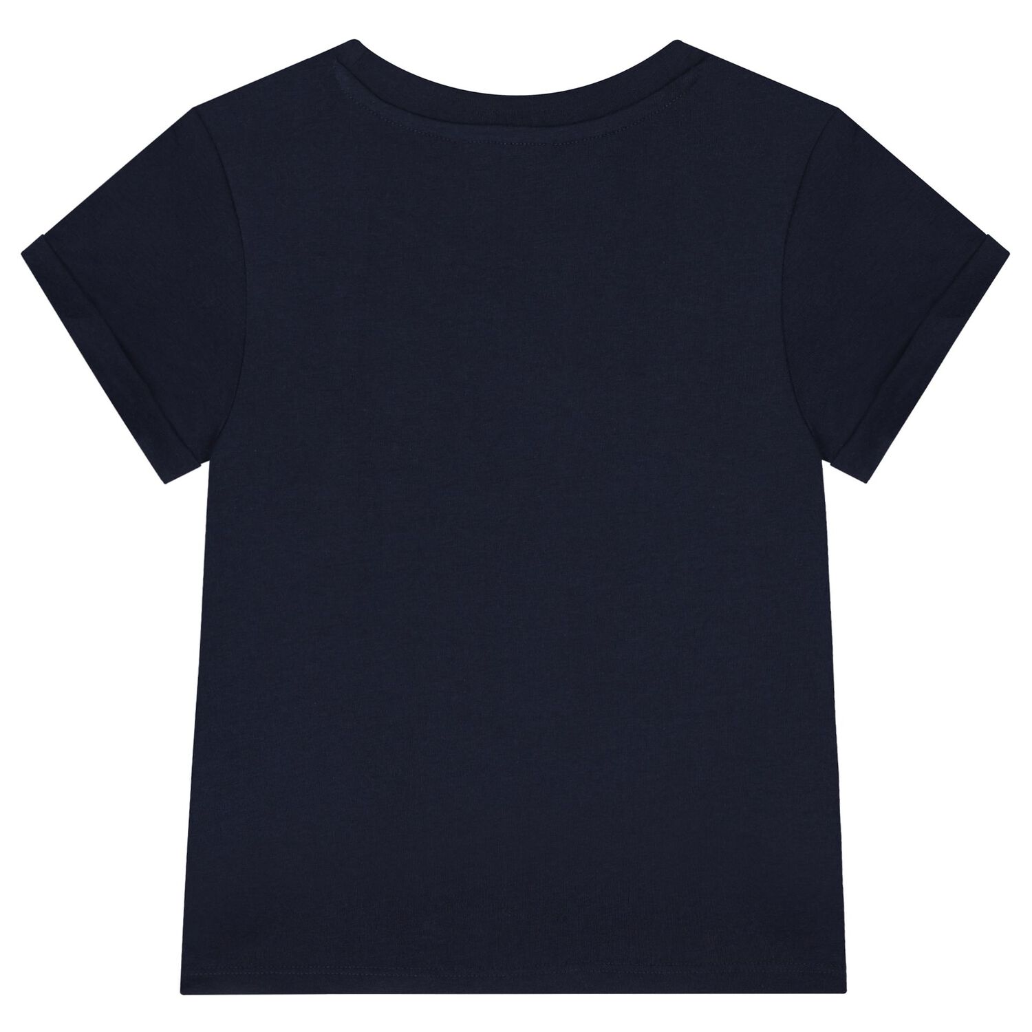 Girls Navy Blue Logo T-Shirt, 2, hi-res