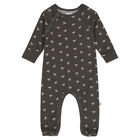 Grey Logo Babygrow, 1, hi-res