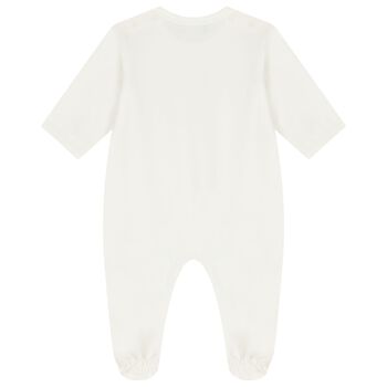 Baby Girls Ivory & Gold Medusa Babygrow