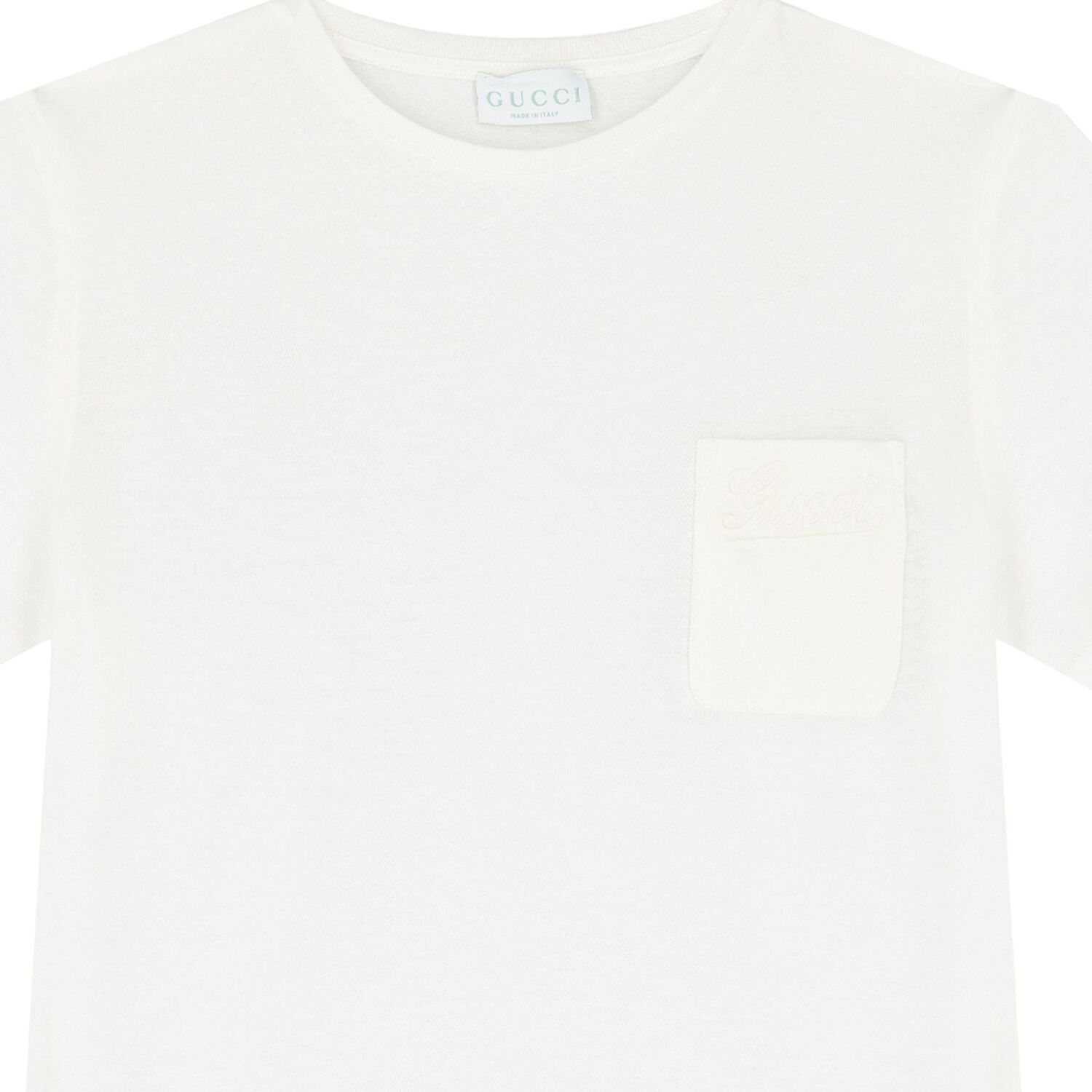 White Cotton Logo T-Shirt, 2, hi-res