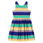 Older Girls Multi-Colored Striped Dress, 1, hi-res