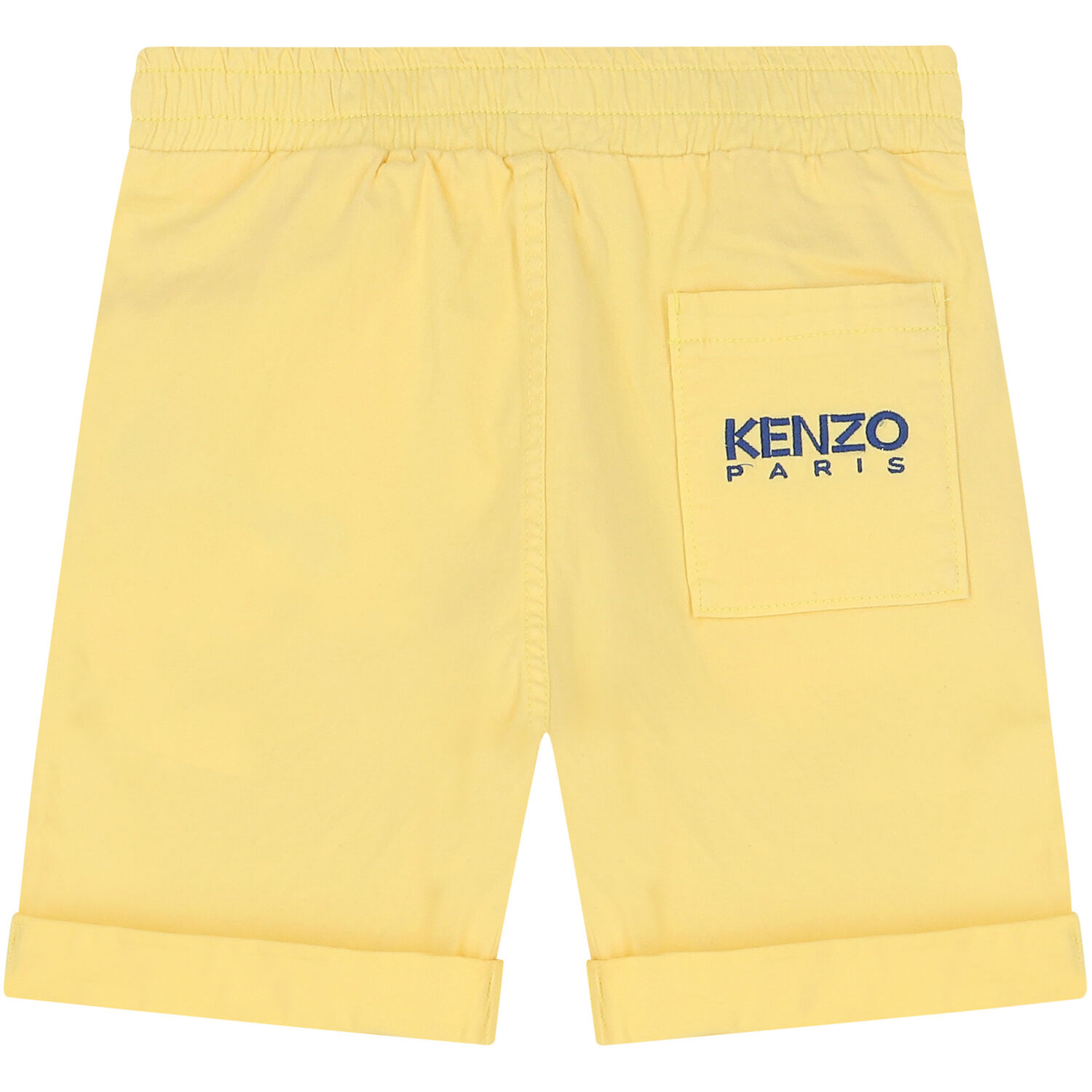 Boys Yellow Logo Shorts, 3, hi-res