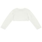 Younger Girls Ivory Bolero Cardigan, 3, hi-res