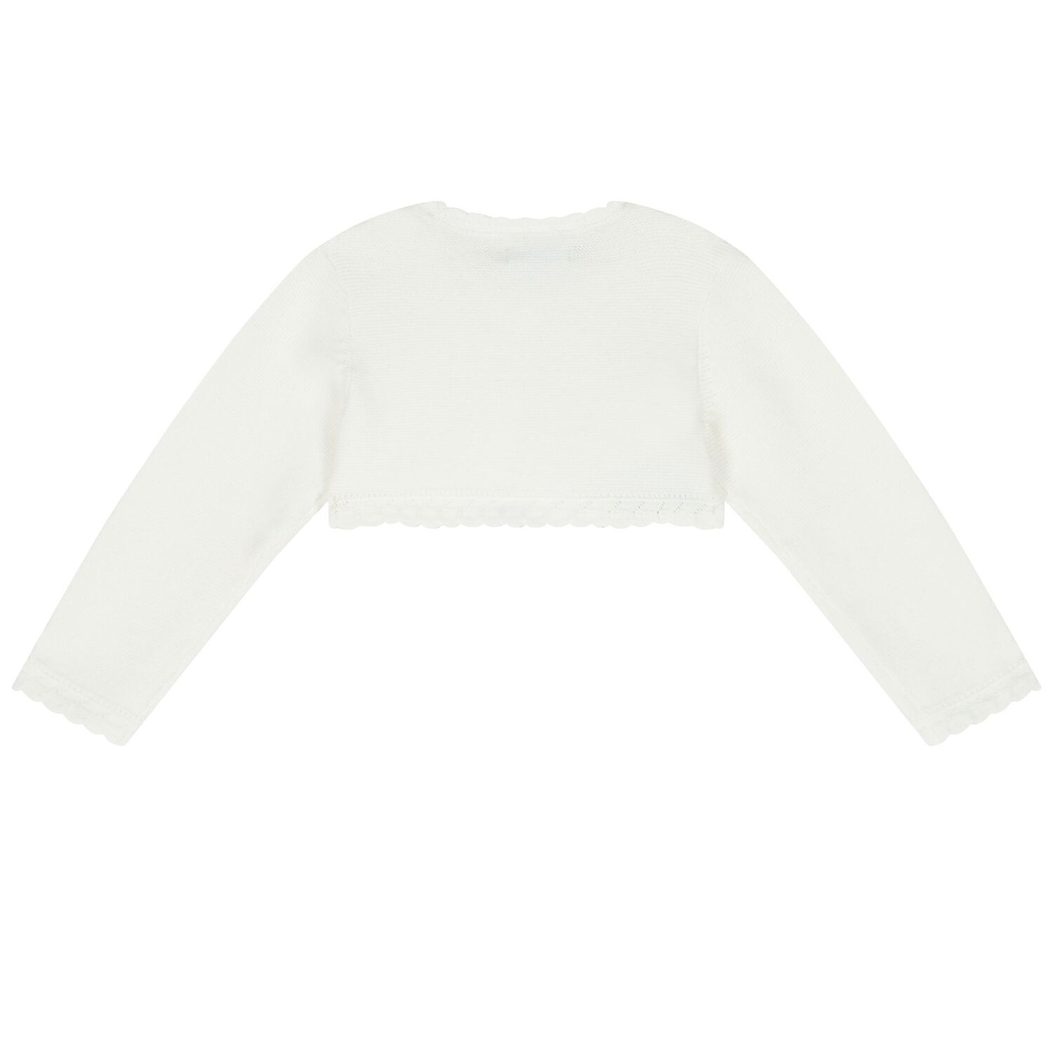 Younger Girls Ivory Bolero Cardigan, 3, hi-res