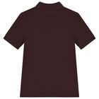 Boys Burgundy Logo Polo Shirt, 4, hi-res