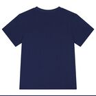 Boys Blue Logo T-shirt, 2, hi-res