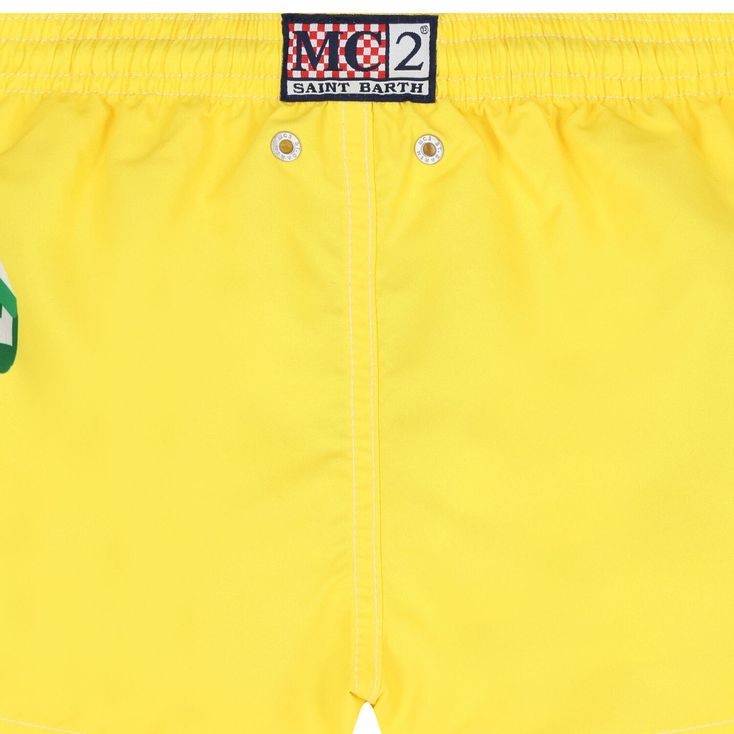 Boys Yellow Logo Swim Shorts, 1, hi-res