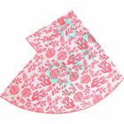 Girls Pink & White Round Towel, 1, hi-res