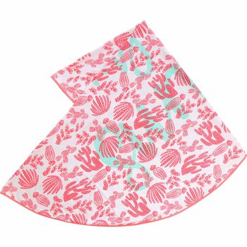 Girls Pink & White Round Towel