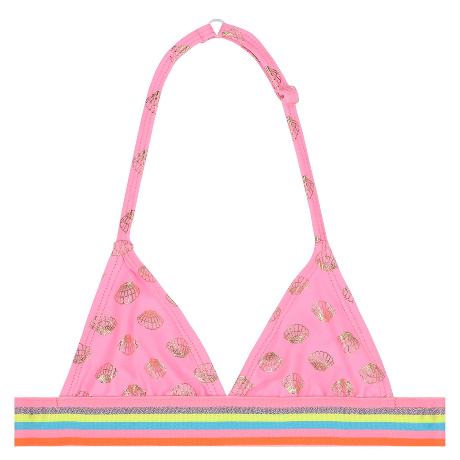 Girls Pink Shell Bikini, 1, hi-res image number null