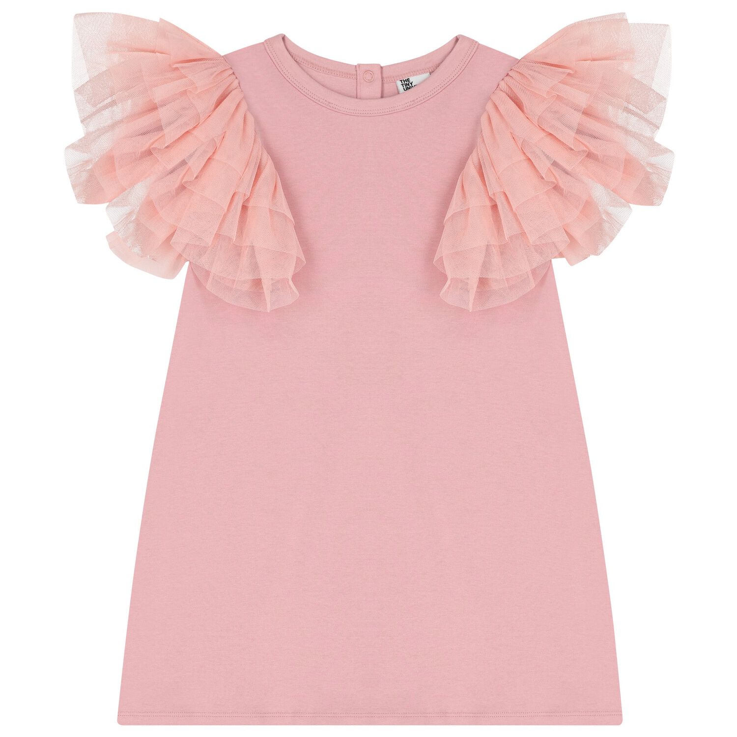 Girls Pink Tulle Dress, 3, hi-res image number null