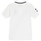Boys White Pony Logo Polo Shirt, 1, hi-res