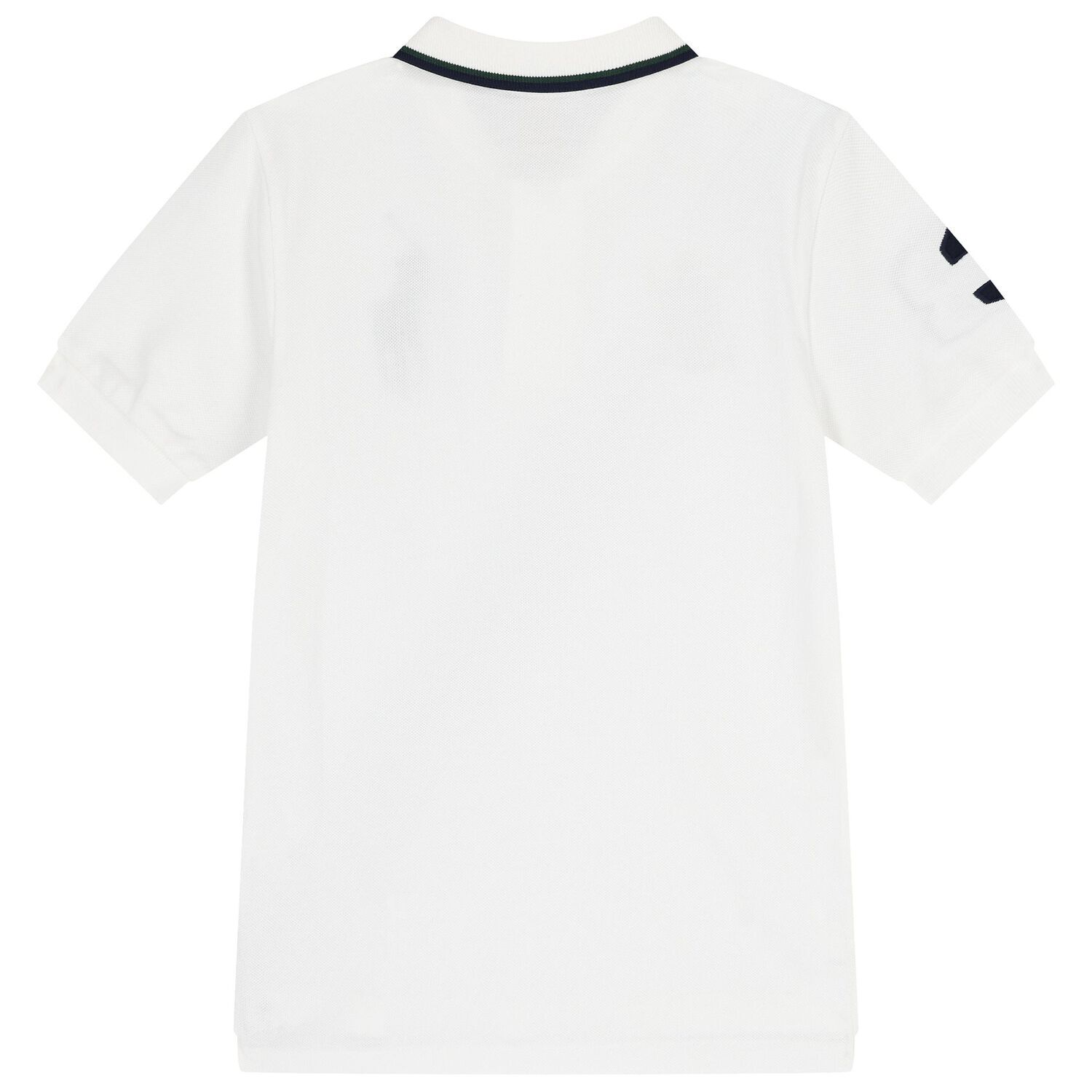 Boys White Pony Logo Polo Shirt, 1, hi-res