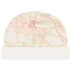 Baby Girls Ivory, Pink & Beige Geo Map Babygrow Set, 1, hi-res