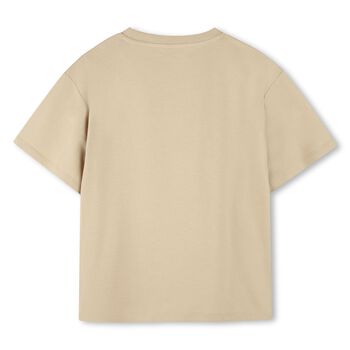 Beige Tiger Logo T-Shirt