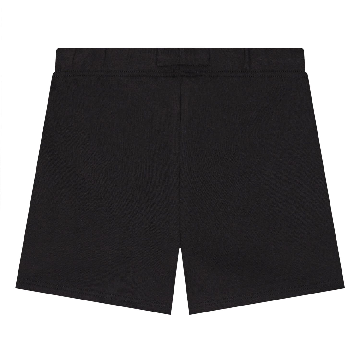 Younger Boys Black Monogram Logo Shorts, 1, hi-res image number null