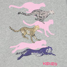 Girls Grey Cheetah Logo Dress, 1, hi-res