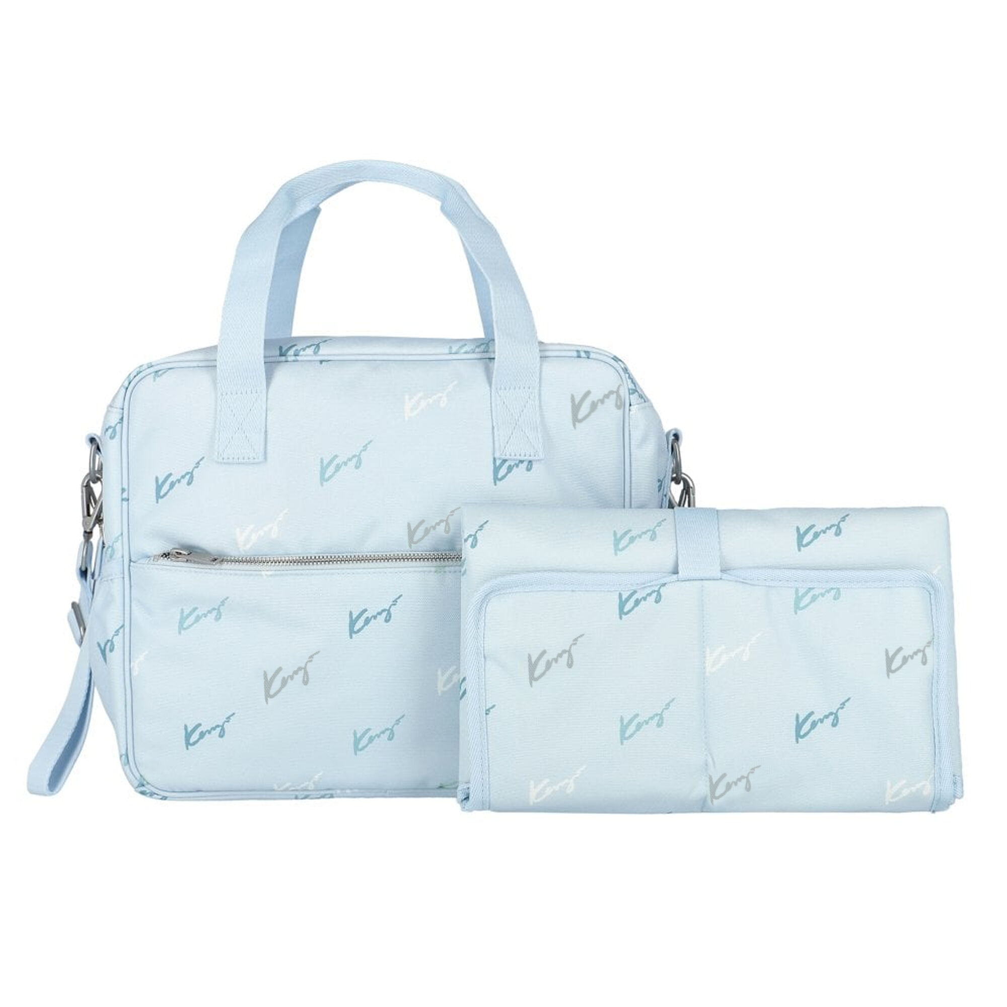Blue changing bag sales