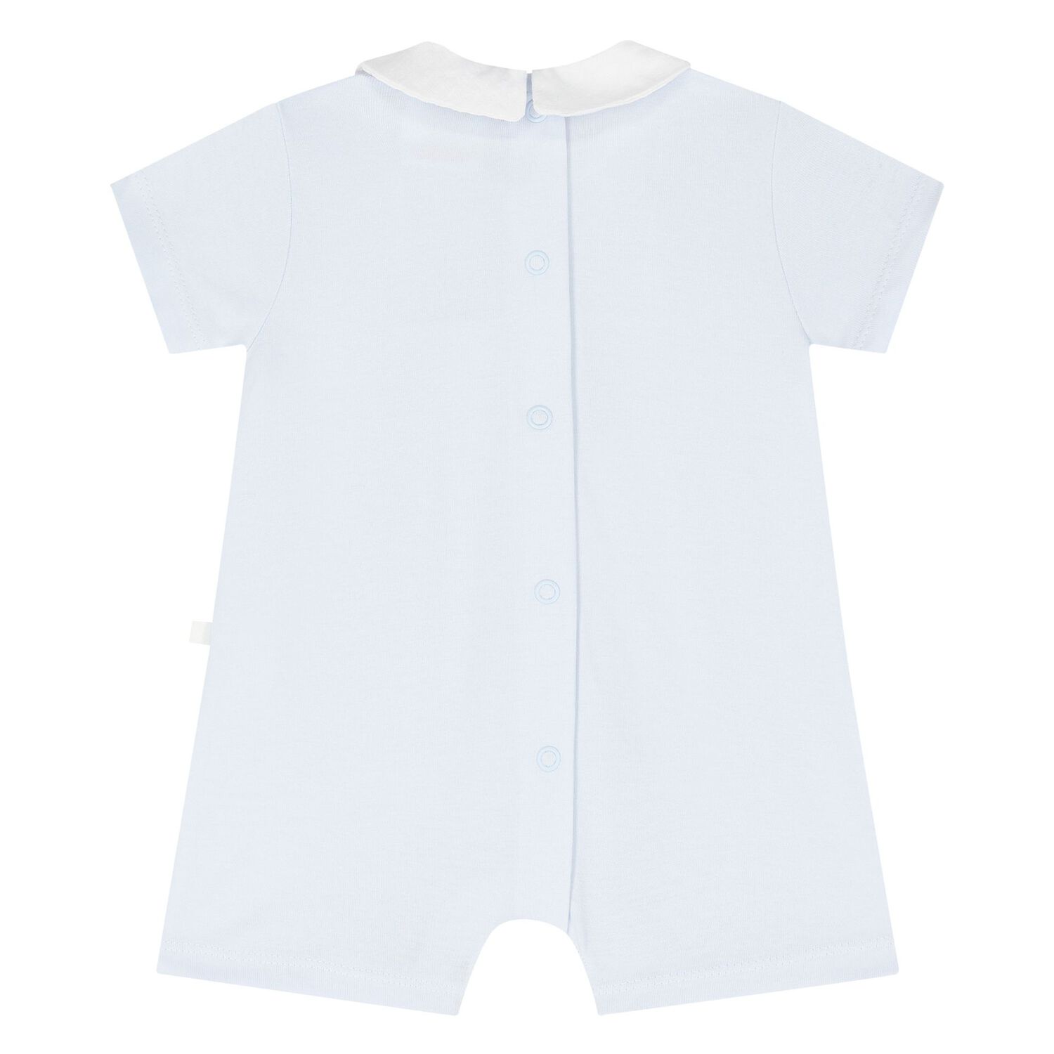 Baby Boys Blue Romper, 1, hi-res