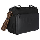 Black Logo Baby Changing Bag, 1, hi-res