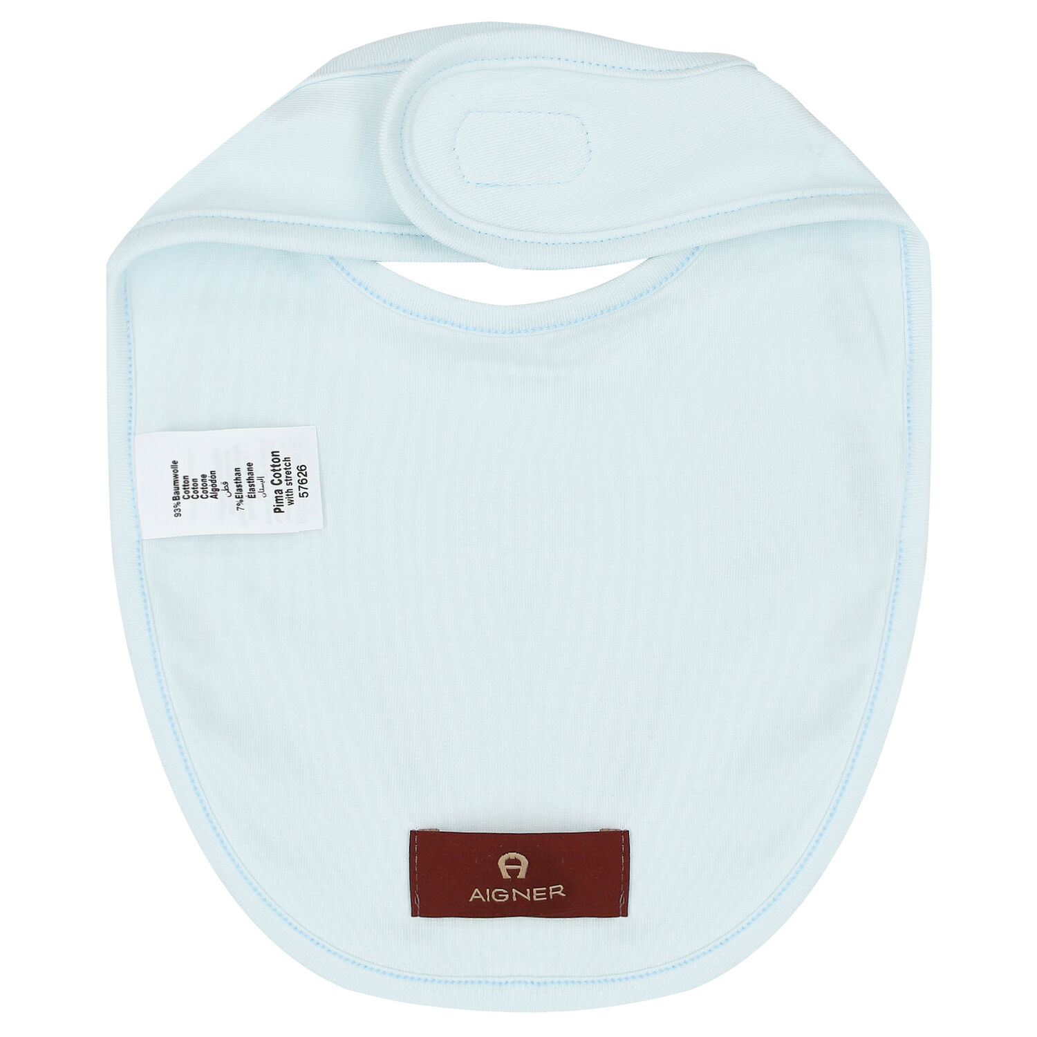 Blue & Gold Logo Baby Bib, 3, hi-res