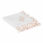 Baby Girls White Floral Blanket, 1, hi-res