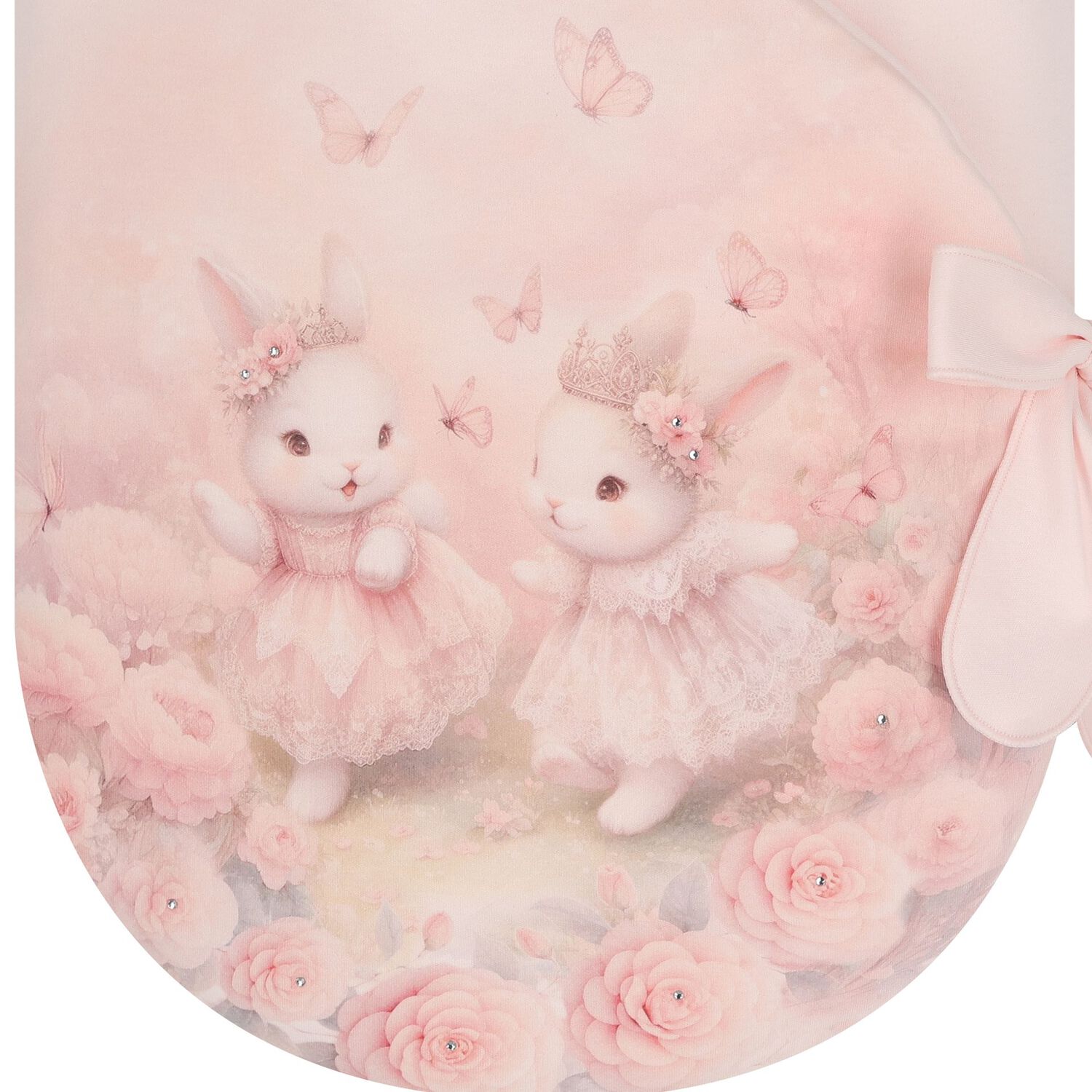 Baby Girls Pink Bunnies Nest, 1, hi-res