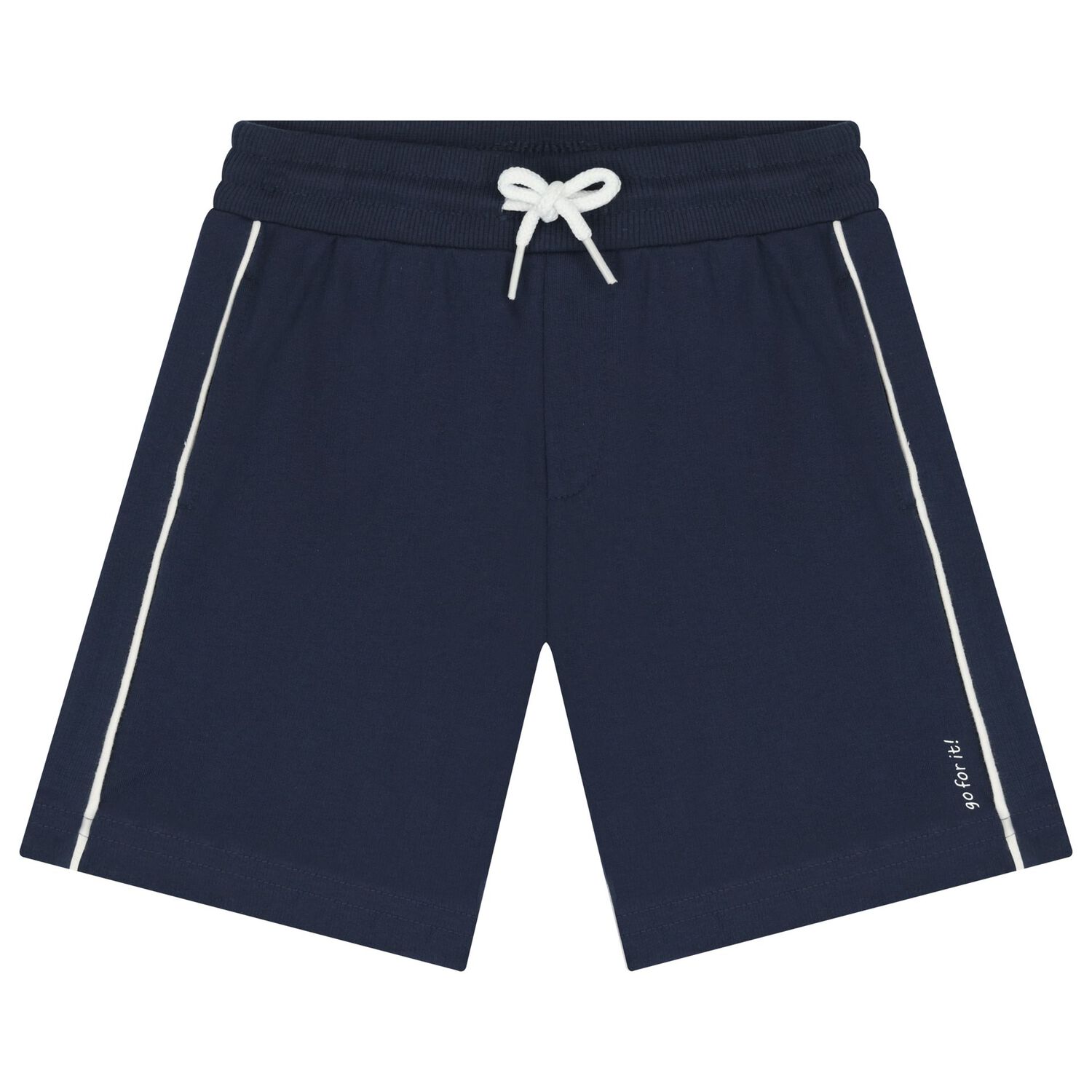 Boys Navy Blue Shorts Set, 1, hi-res